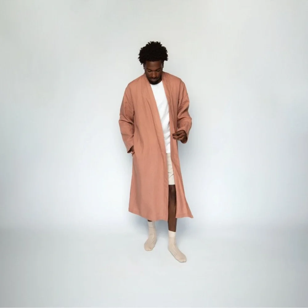 Parachute Linen Robe Clay - Picture 4 of 9